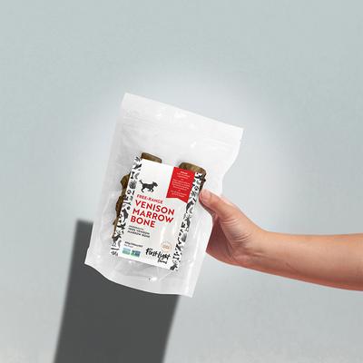 Show full view: First Light Farms Venison Marrowbone Free Range Dog Bones, 7-oz bag slide 5 of 6