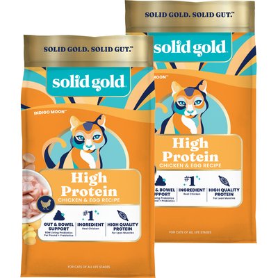 Solid Gold Solid Gold High Protein Real Chicken & Eggs Grain-Free Dry Cat Food, 24-lb bundle