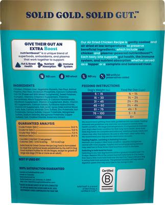 Show full view: Solid Gold Complete & Balanced Chicken Recipe Air Dried Dog Food Topper, 4-oz pouch slide 4 of 11