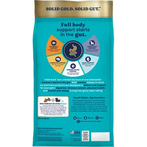 Solid Gold Toy & Small Breed Gut Health Real Chicken, Chickpea & Pumpkin Grain-Free Dry Dog Food, 11-lb bag