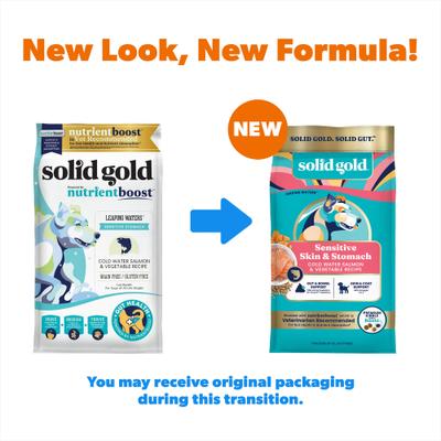 Show full view: Solid Gold Sensitive Stomach Gut Health Cold Water Salmon & Vegetable Grain-Free Dry Dog Food, 22-lb bag slide 3 of 12