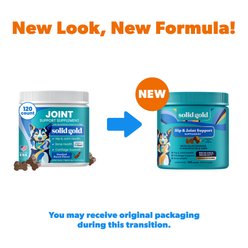 Solid Gold Leaps & Hounds Soft Chews Glucosamine Chondroitin Joint Supplement for Dogs, 120 count slide 2 of 9