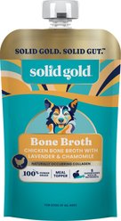 Solid Gold Chicken Bone Broth with Lavender & Chamomile Dog Food Topper, 48-oz bundle 