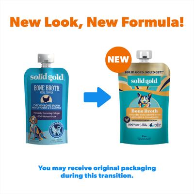 Show full view: Solid Gold Chicken Bone Broth with Lavender & Chamomile Dog Food Topper, 96-oz bundle  slide 3 of 11