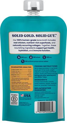 Show full view: Solid Gold Chicken Bone Broth with Lavender & Chamomile Dog Food Topper, 48-oz bundle  slide 4 of 11