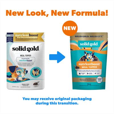 Show full view: Solid Gold Gut Health Grain-Free Nutrient Absorption & Digestion Dog Food Topper, 16-oz bag slide 3 of 10