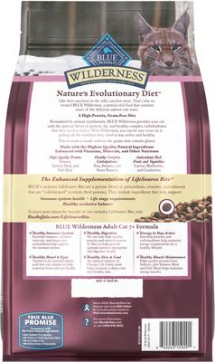 Show full view: Blue Buffalo Wilderness Senior High-Protein & Grain-Free Salmon Recipe Dry Cat Food, 5-lb bag slide 3 of 10