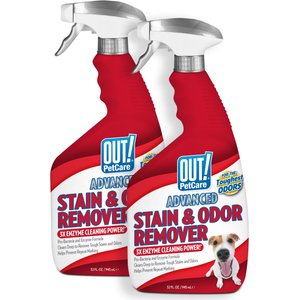 OUT! PetCare Advanced Stain & Odor Remover, 32-fl oz bottle, 2 count