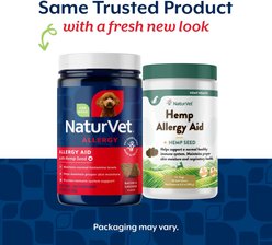 NaturVet Allergy Aid with Hemp Seed Allergy Bacon & Chicken Flavored Supplement for Dogs, 60 count slide 2 of 7