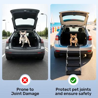 Show full view: Heeyoo Extra Wide 5 Steps Dog Car Ramp slide 7 of 8