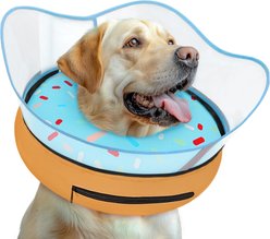 Supet Raised Inflatable Dog Recovery Cone Collar, XX-Large: 18 to 23-in neck