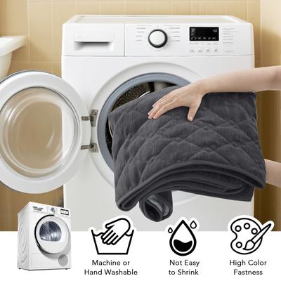 Show full view: H.VERSAILTEX Chenille Dog & Cat Sofa Cover with Strap Couch Protector, Grey, 36 x 63-in slide 9 of 10