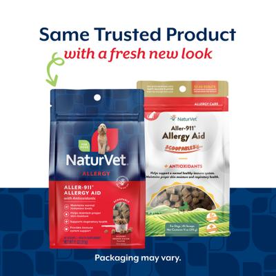 Show full view: NaturVet Scoopables Aller-911 Allergy Aid Dog Supplement, 11-oz bag slide 3 of 11