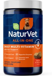 NaturVet All-in-One Soft Chews Multivitamin for Dogs, 120 count
