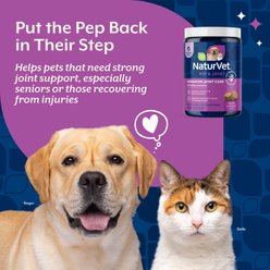 NaturVet Advanced Joint Care Hip & Joint Supplement Bacon & Chicken Soft Chews for Dogs & Cats, 180 count slide 2 of 6