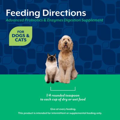 Show full view: NaturVet Advanced Probiotics & Enzymes Plus Vet Strength PB6 Probiotic Powder Digestive Supplement for Cats & Dogs, 1-lb jar slide 7 of 11