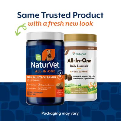 Show full view: NaturVet All-in-One Soft Chews Multivitamin for Dogs, 120 count slide 3 of 11