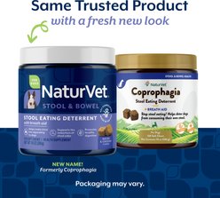 NaturVet Coprophagia Plus Breath Aid Soft Chews Coprophagia Supplement for Dogs, 130 count slide 2 of 8