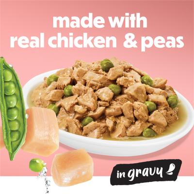 Show full view: Purina Beneful Chicken with Peas in Gravy Wet Dog Food, 5.5-oz can, 12 count slide 4 of 11