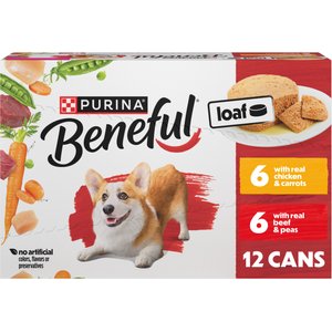 Purina Beneful Loaf Variety Pack Wet Dog Food, 5.5-oz can, 12 count