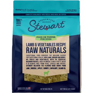 Stewart Raw Naturals Lamb Flavor Limited-Ingredient Freeze-Dried Dog Food, 8-oz pouch