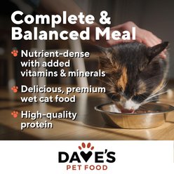 Dave's Pet Food Naturally Healthy Tuna & Chicken Dinner in Gravy Grain-Free Wet Cat Food, 13-oz, case of 12 slide 2 of 7
