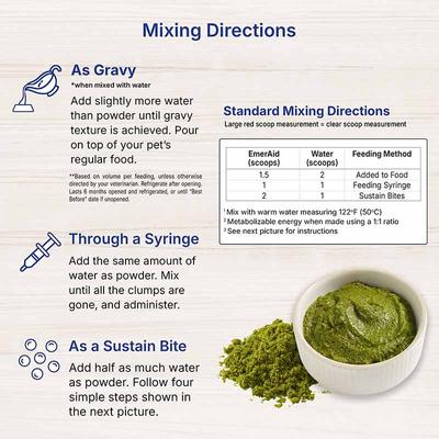 Show full view: Lafeber EmerAid Sustain Herbivore Mint Recovery Food, 100-gram bag slide 5 of 13