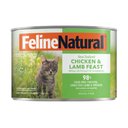 Feline Natural Chicken & Lamb Feast Grain-Free Canned Cat Food, 6-oz, case of 12