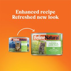 Feline Natural Chicken & Lamb Feast Grain-Free Canned Cat Food, 6-oz, case of 12 slide 2 of 8