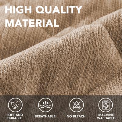 Show full view: H.VERSAILTEX Chenille Dog & Cat Sofa Cover with Strap Couch Protector, Khaki, 36 x 82-in slide 4 of 10