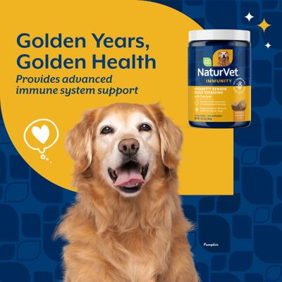 Show full view: NaturVet VitaPet Senior Daily Vitamins Plus Glucosamine Dog Supplement, 120 count slide 4 of 11