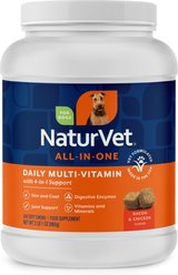 NaturVet All-in-One Soft Chews Multivitamin for Dogs, 240 count
