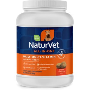 NaturVet All-in-One Soft Chews Multivitamin for Dogs, 240 count