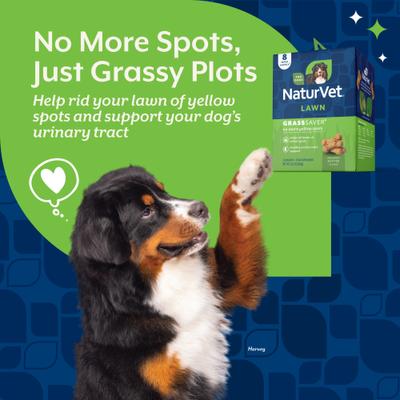 Show full view: NaturVet GrassSaver Biscuits Peanut Butter Flavored Lawn Protection Supplement for Dogs, 22.2-oz box slide 5 of 12