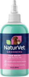 NaturVet Aloe & Baby Powder Scent Dog & Cat Ear Wash, 8-fl oz bottle