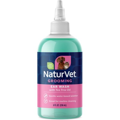 NaturVet NaturVet Ear Wash Grooming Aid for Dogs & Cats, 8-fl oz bottle