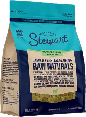 Show full view: Stewart Raw Naturals Lamb Flavor Limited-Ingredient Freeze-Dried Dog Food, 8-oz pouch slide 4 of 10