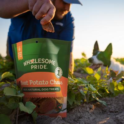 Show full view: Wholesome Pride Pet Treats Sweet Potato Chews Dehydrated Dog Treats, 16-oz bag slide 8 of 10