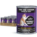 Dave's Pet Food Naturally Healthy Tuna & Chicken Dinner in Gravy Grain-Free Wet Cat Food, 13-oz, case of 12