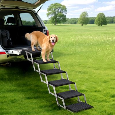 Show full view: Heeyoo Extra Wide 6 Steps Dog Car Ramp slide 6 of 8