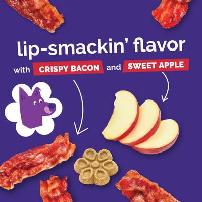 Show full view: Fruitables Biggies with Real Crispy Bacon & Apple Dog Treats, 16-oz bag slide 10 of 11