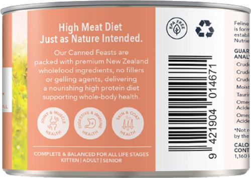 Show full view: Feline Natural Lamb & King Salmon Feast Grain-Free Canned Cat Food, 6-oz, case of 12 slide 4 of 10