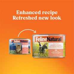 Feline Natural Lamb & King Salmon Feast Grain-Free Canned Cat Food, 6-oz, case of 12 slide 2 of 8