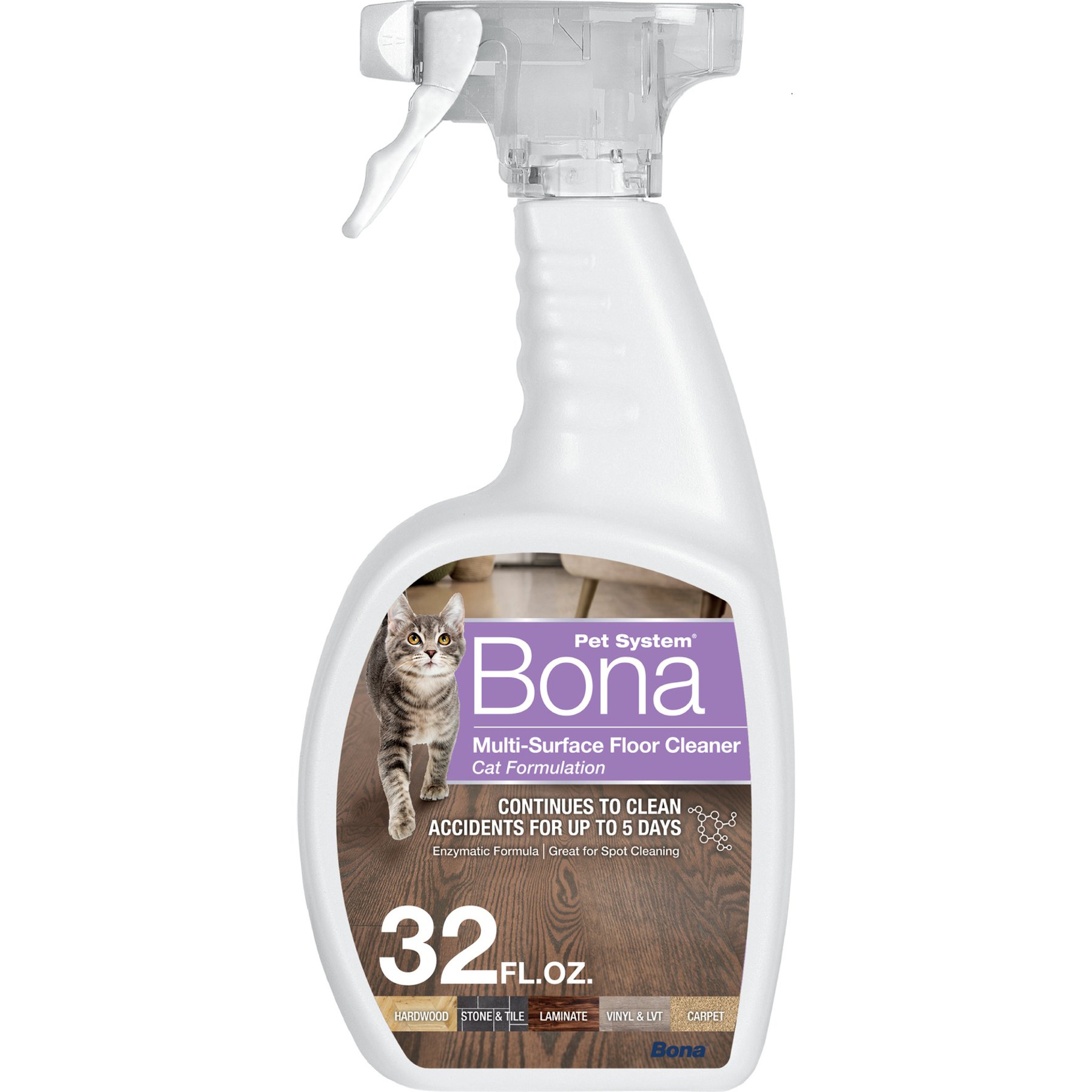 Bona Pet System Multi Surface Cat Floor Cleaner, 32-fl oz bottle