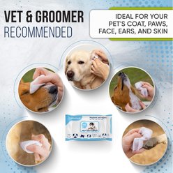 Magicare 8 x 8-in Unscented Ultra Thick & Soft with Hypoallergenic Formula Dog Wipes, White, 400 count slide 2 of 7