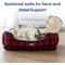 Show in main carousel: PawsPik Cozy Fleece & Plush Cat & Dog Orthopedic Bolster Bed, Red Flannel slide 7 of 10
