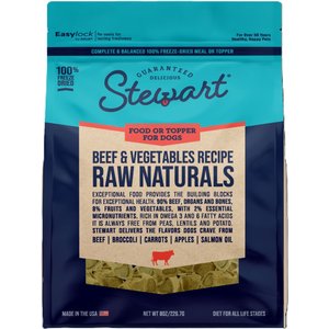Stewart Raw Naturals Beef Limited-Ingredient Adult Freeze-Dried Dog Food, 8-oz bag