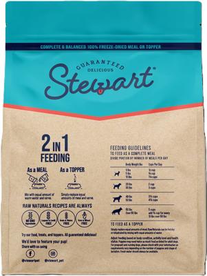 Show full view: Stewart Raw Naturals Beef Limited-Ingredient Adult Freeze-Dried Dog Food, 8-oz bag slide 8 of 10