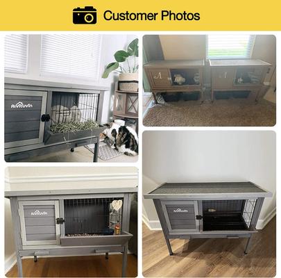 Show full view: Aivituvin 28-in Indoor Rabbit Hutch  slide 5 of 8