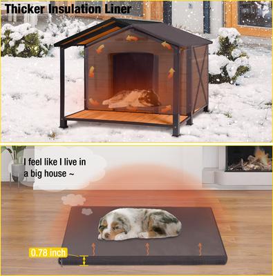Show full view: Aivituvin Waterproof Liner Insulated Dog House slide 2 of 7